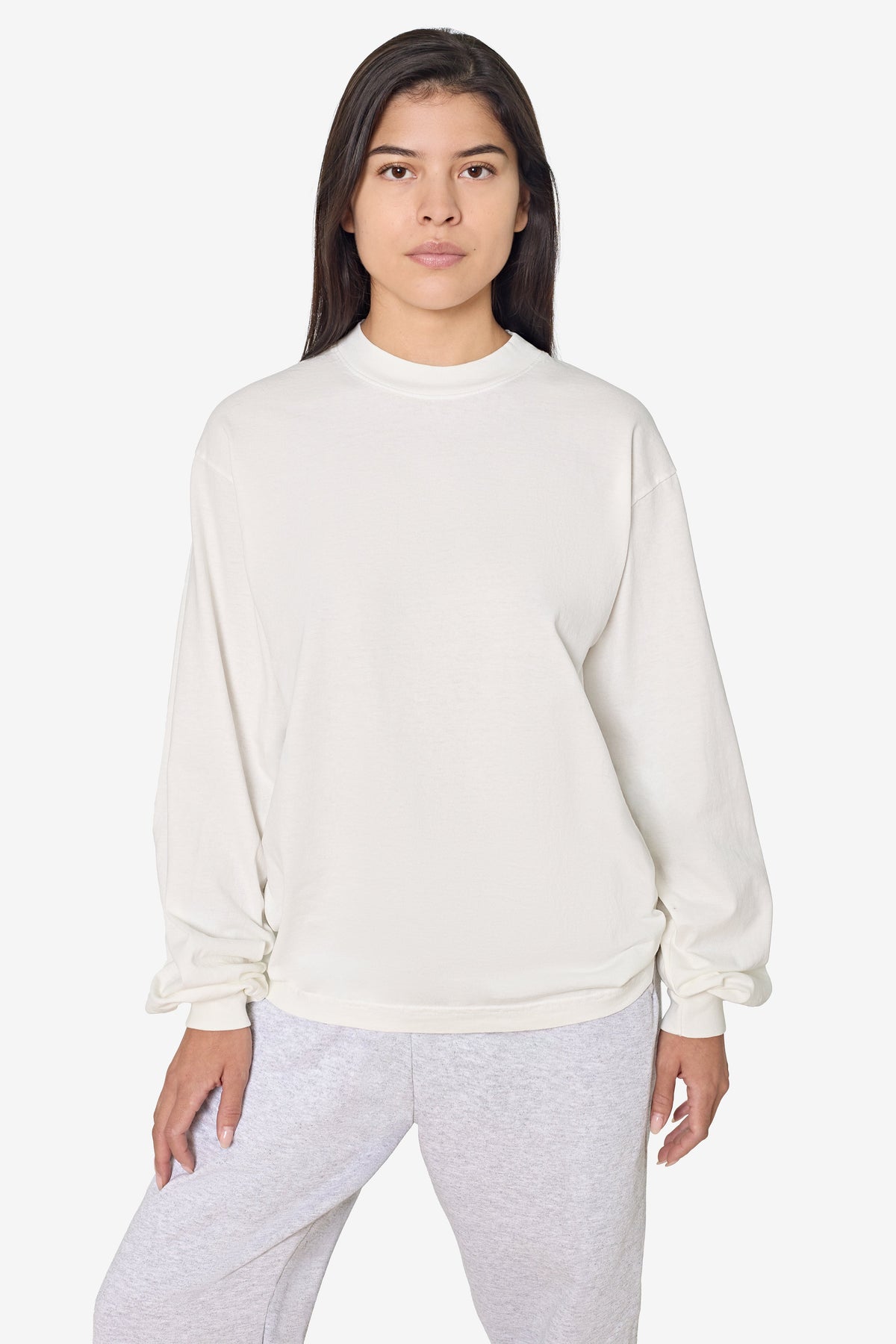 1807GD - 6.5oz Long Sleeve Garment Dye Crew Neck T-Shirt