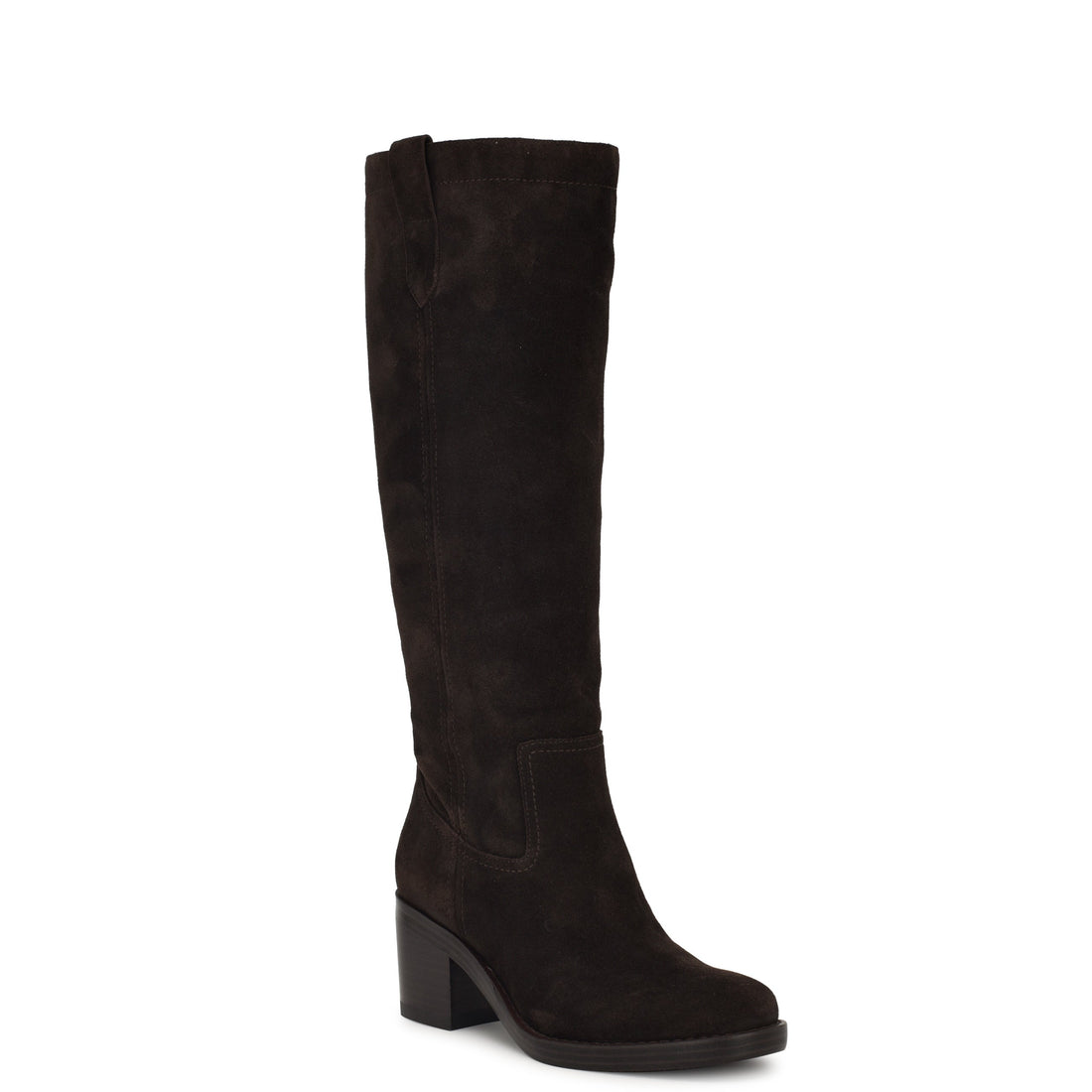 Hecee Block Heel Tailored Leather Boots