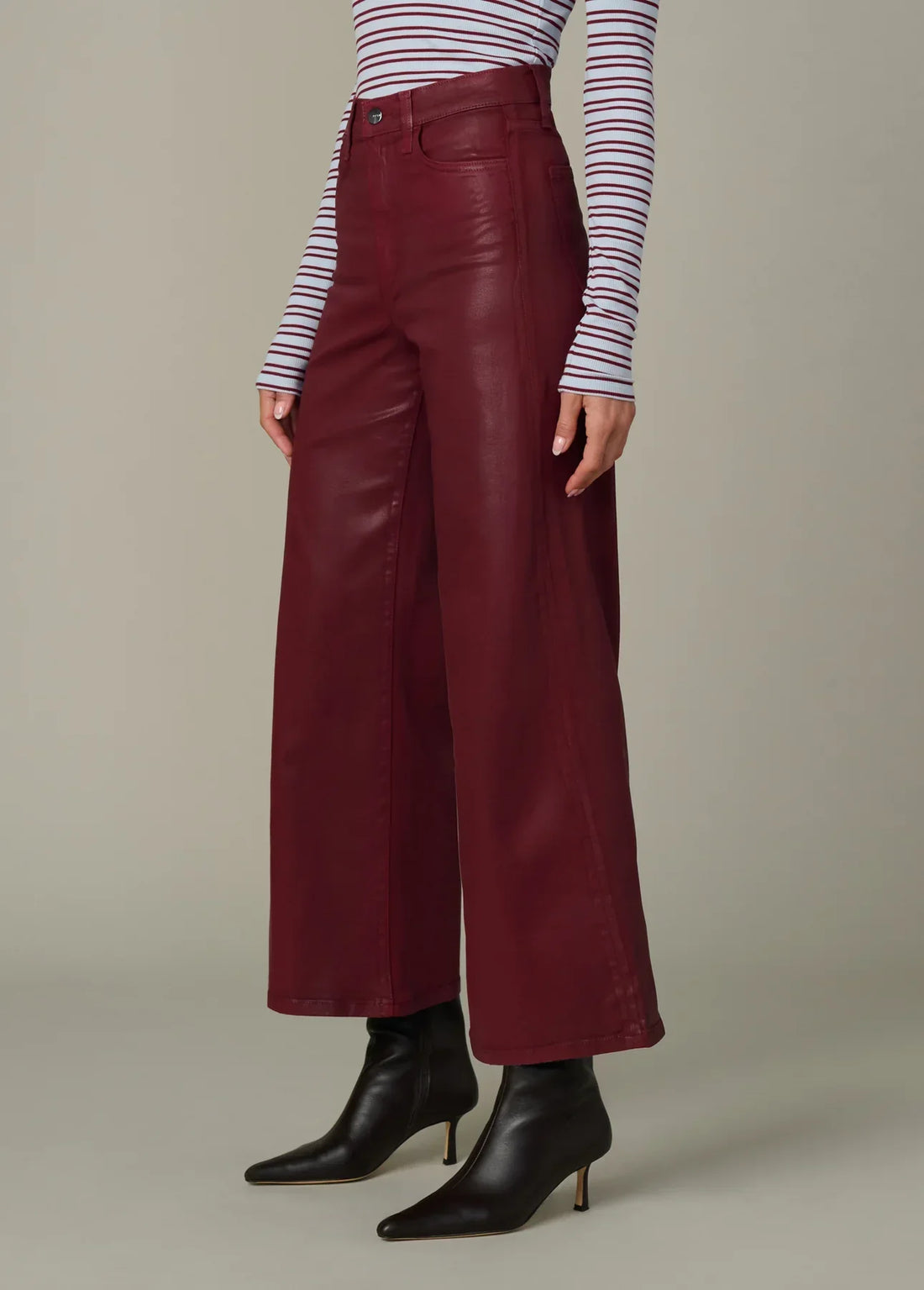 THE MIA WIDE LEG ANKLE COATED