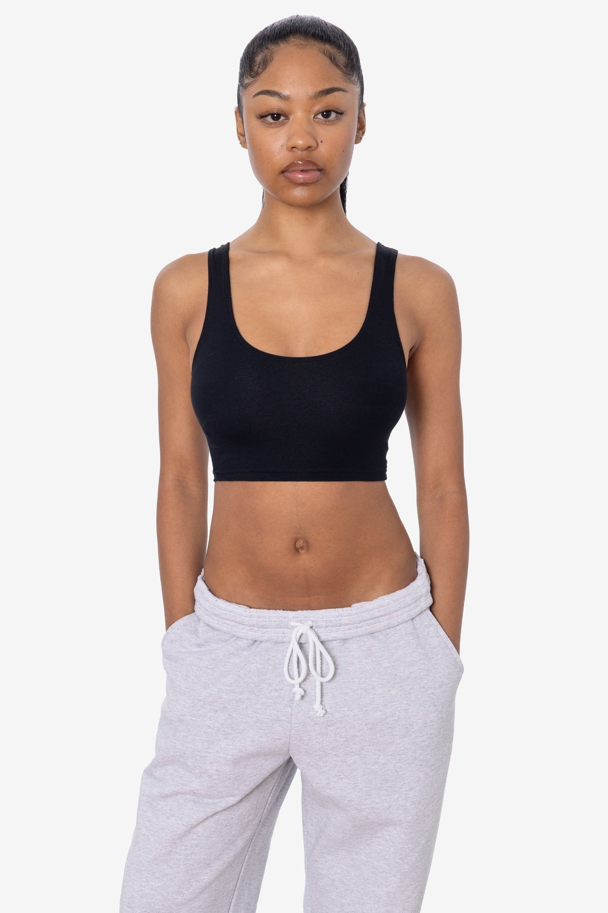 8383 - Cotton Spandex Tank Crop Top