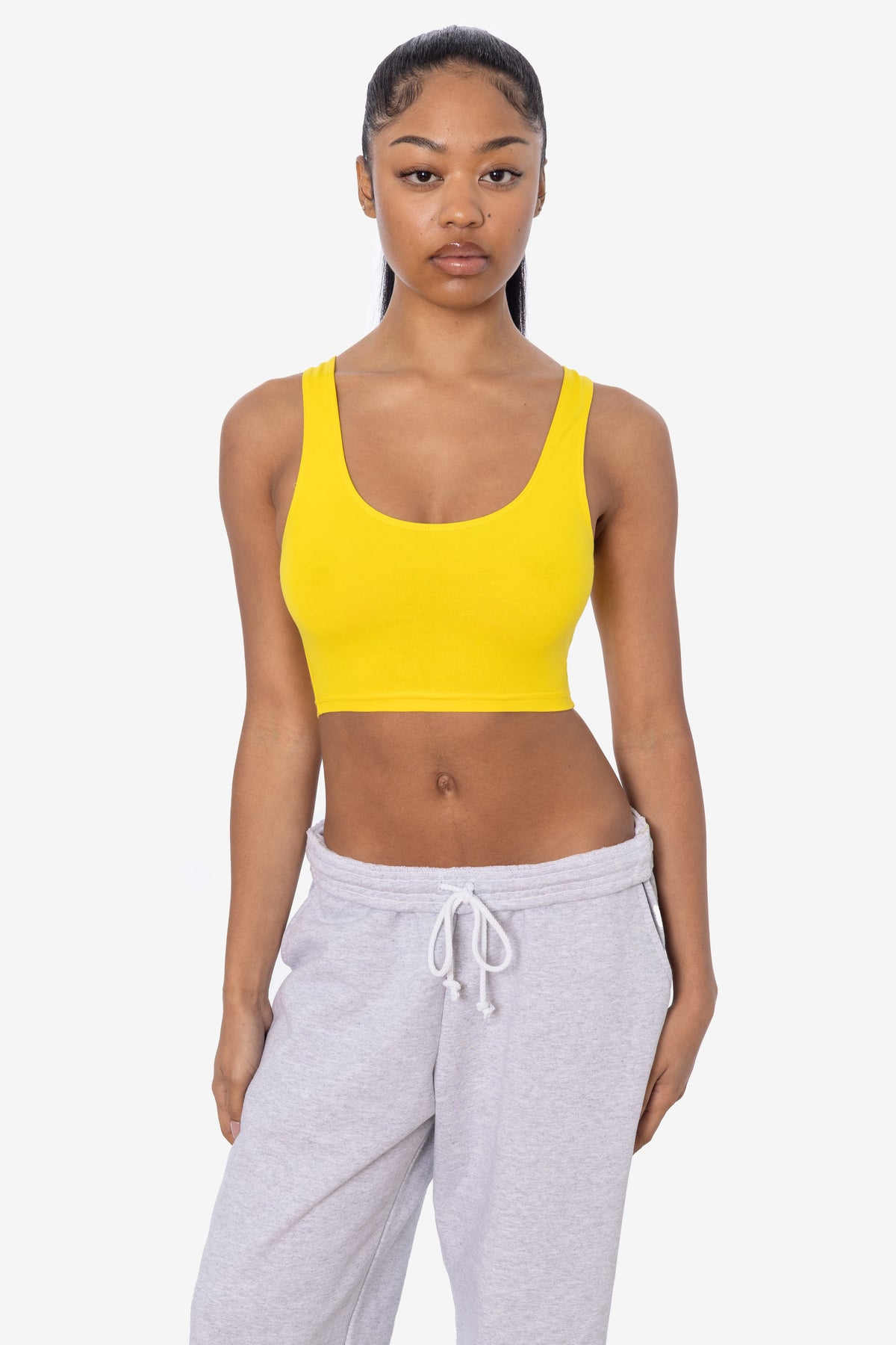 8383 - Cotton Spandex Tank Crop Top