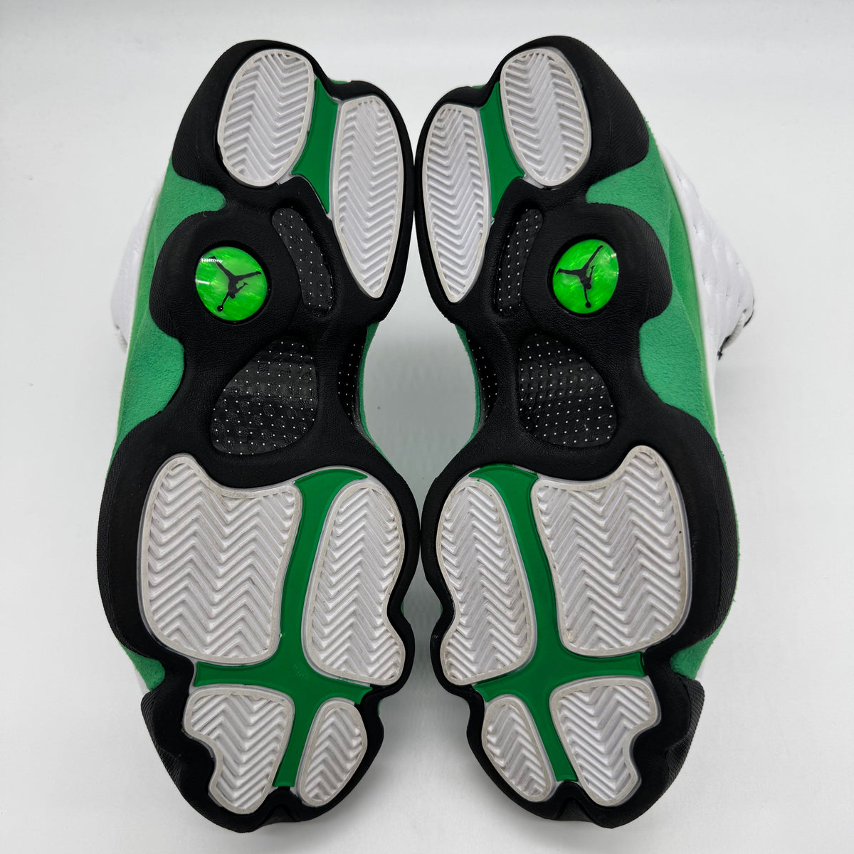 Jordan 13 White Lucky Green