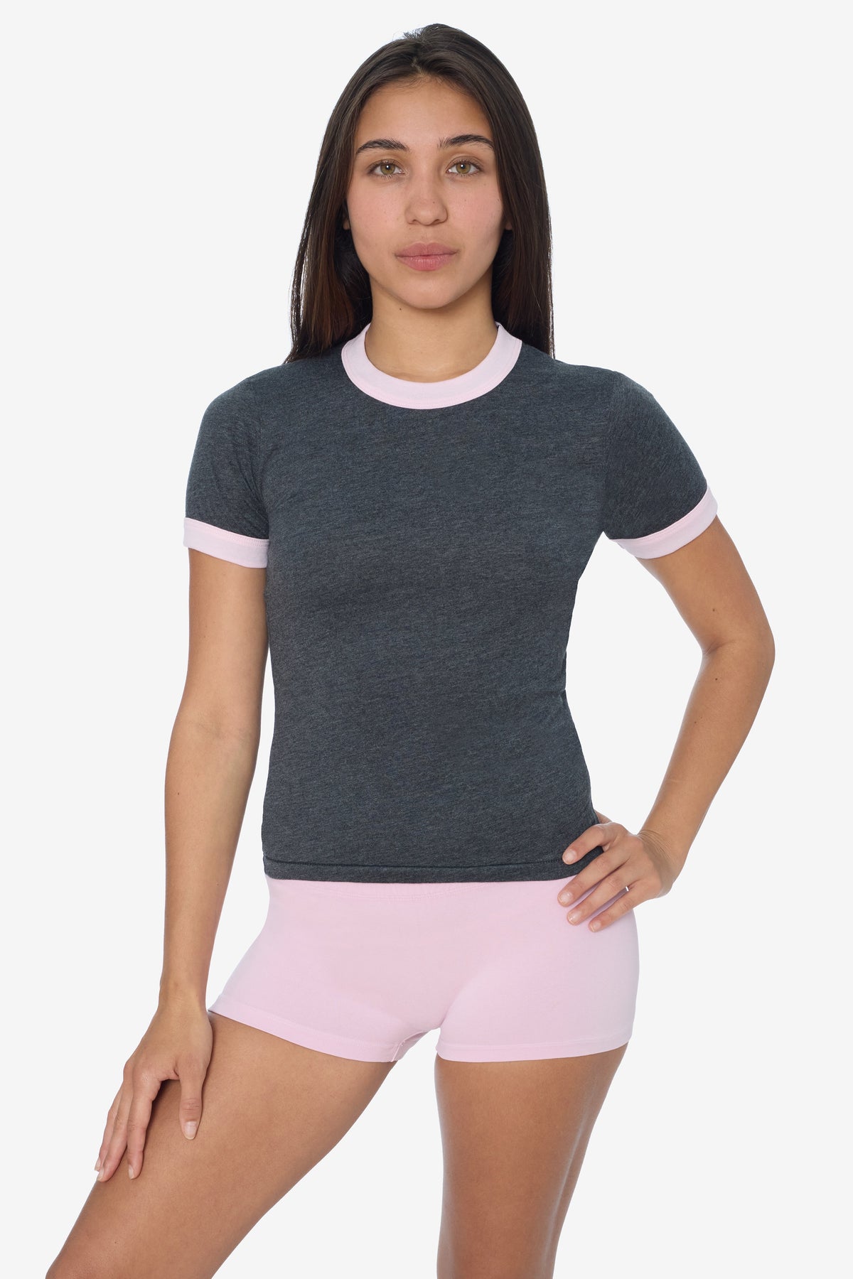 FF310 - Women's Poly Cotton Ringer Tee