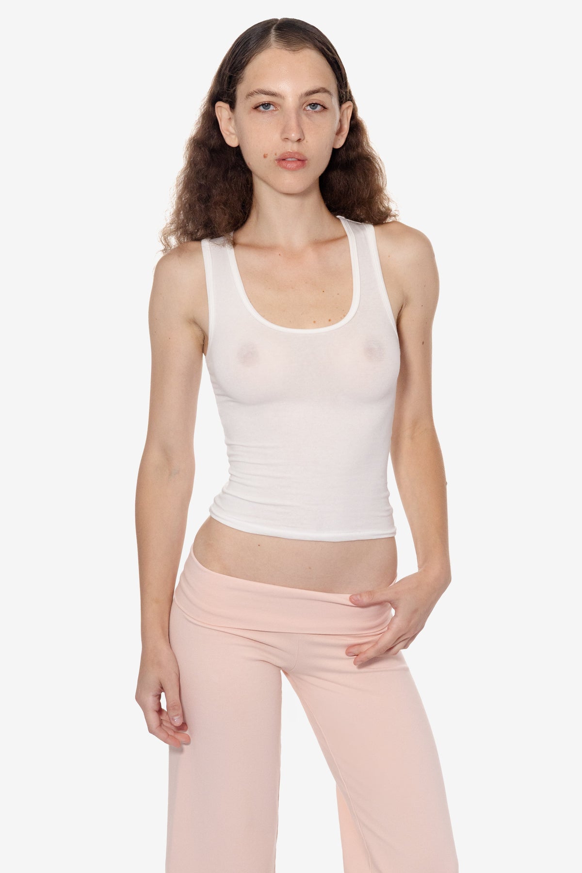 CC380 - Cheesecloth Scoopneck Tank