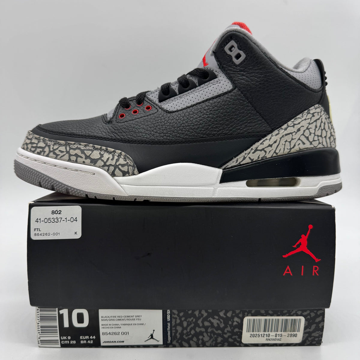 Jordan 3 Black Cement (2018)