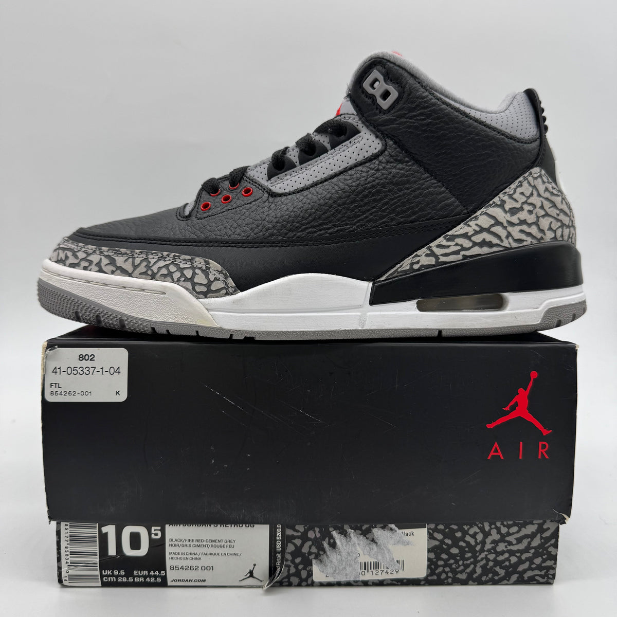 Jordan 3 Black Cement (2018)