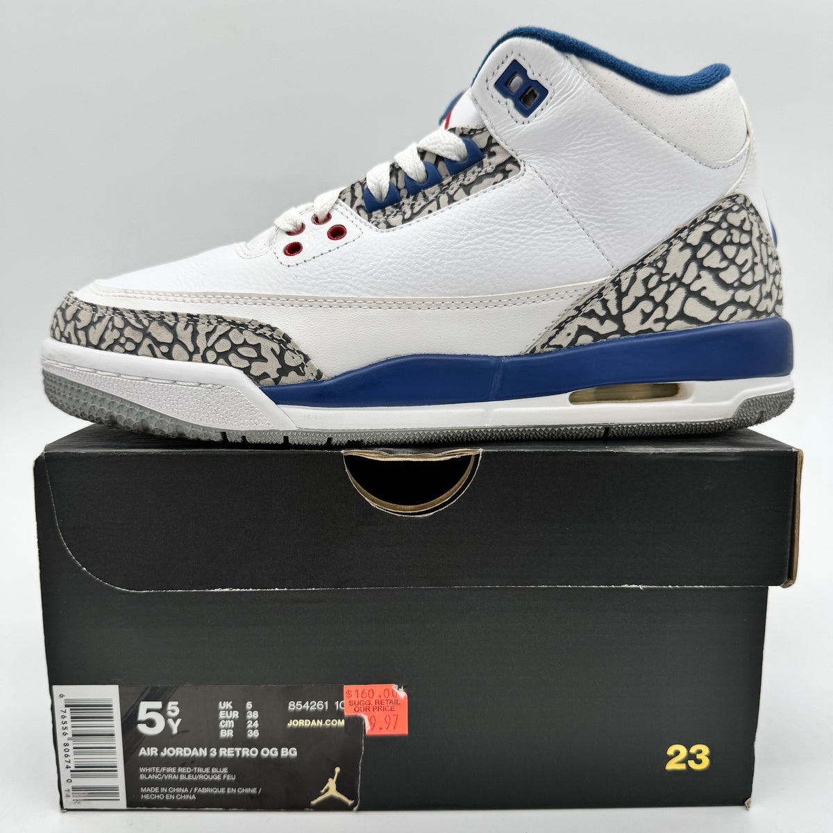 Jordan 3 True Blue (2016) (GS)