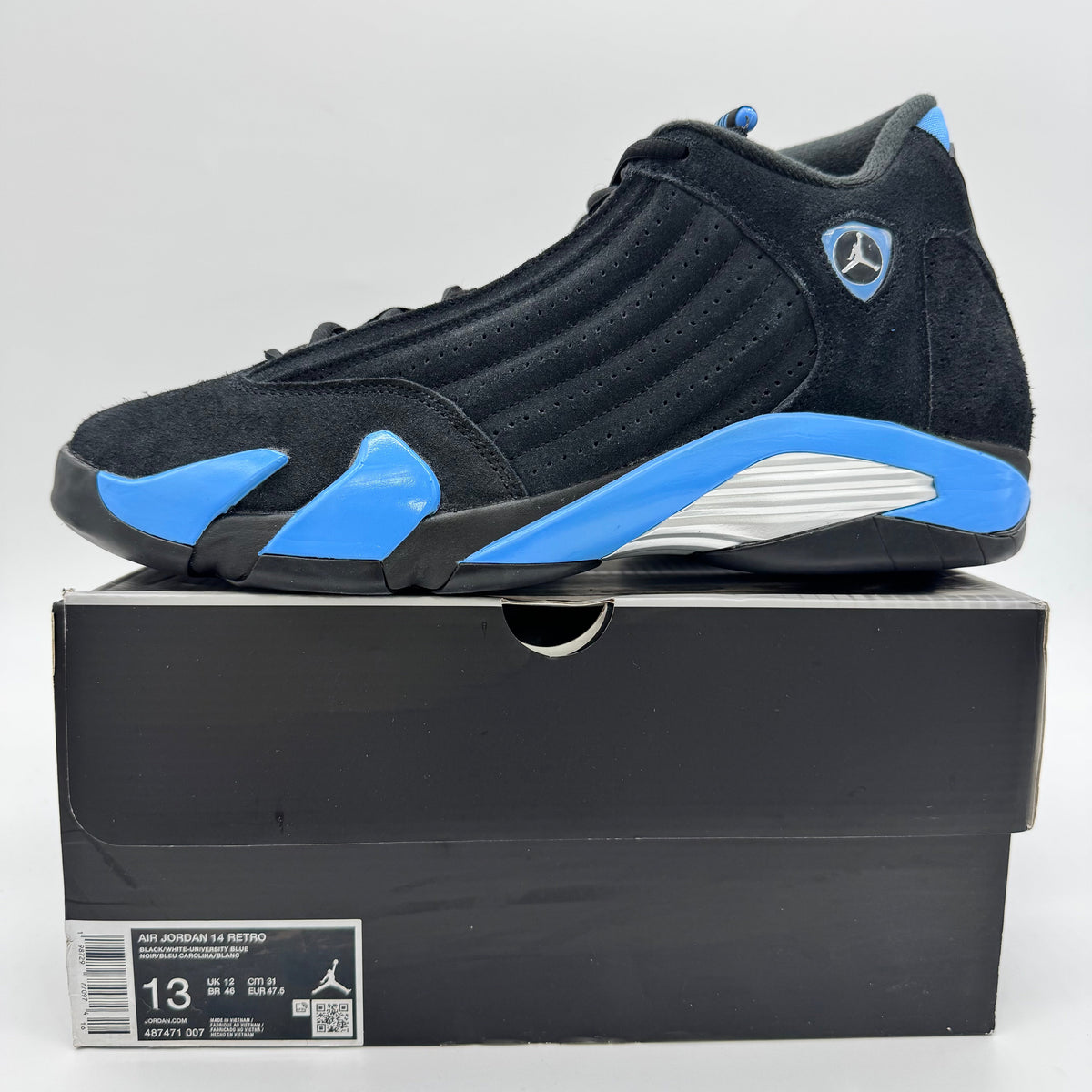 Jordan 14 Black University Blue (2025)