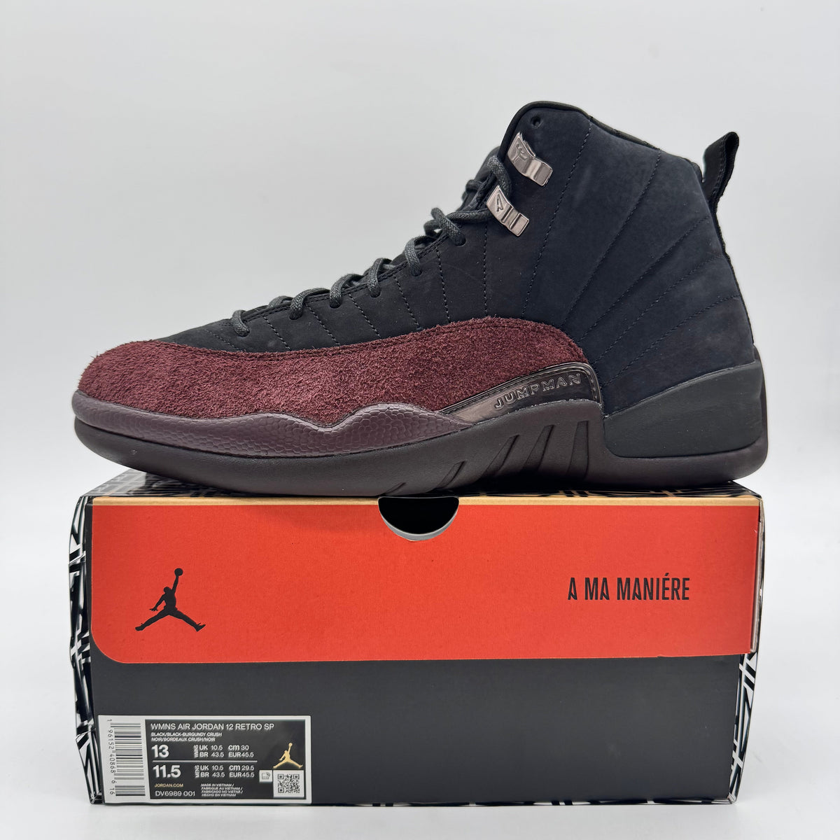 Jordan 12 A Ma Maniere Black (Women's)