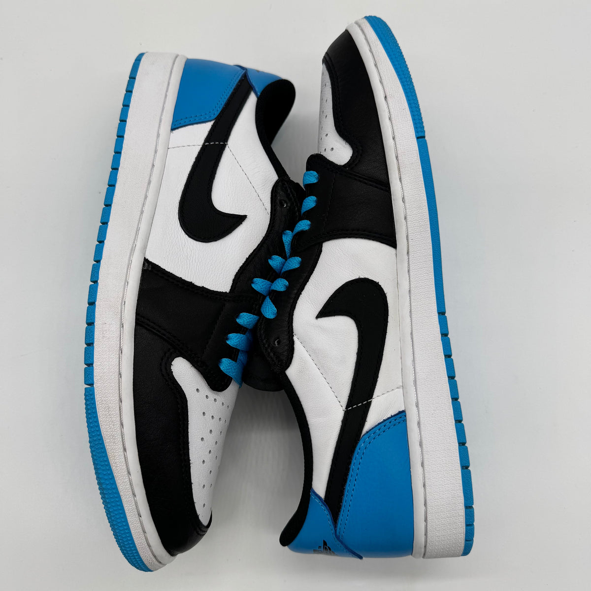 Jordan 1 Low OG Black Dark Powder Blue