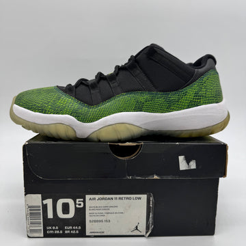Jordan 11 Low Green Snakeskin