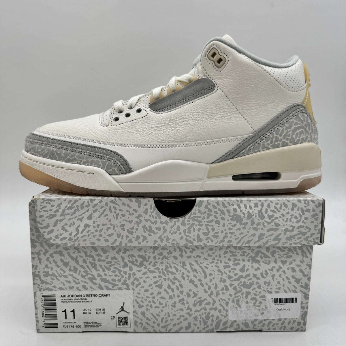 Jordan 3 Craft Ivory