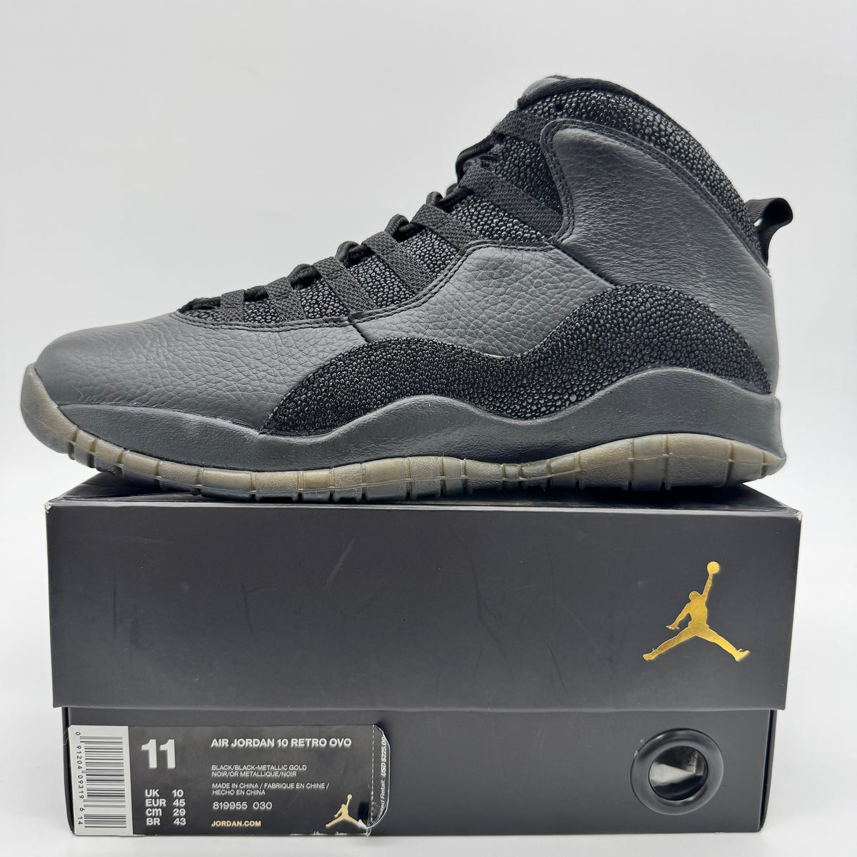 Jordan 10 Drake OVO Black