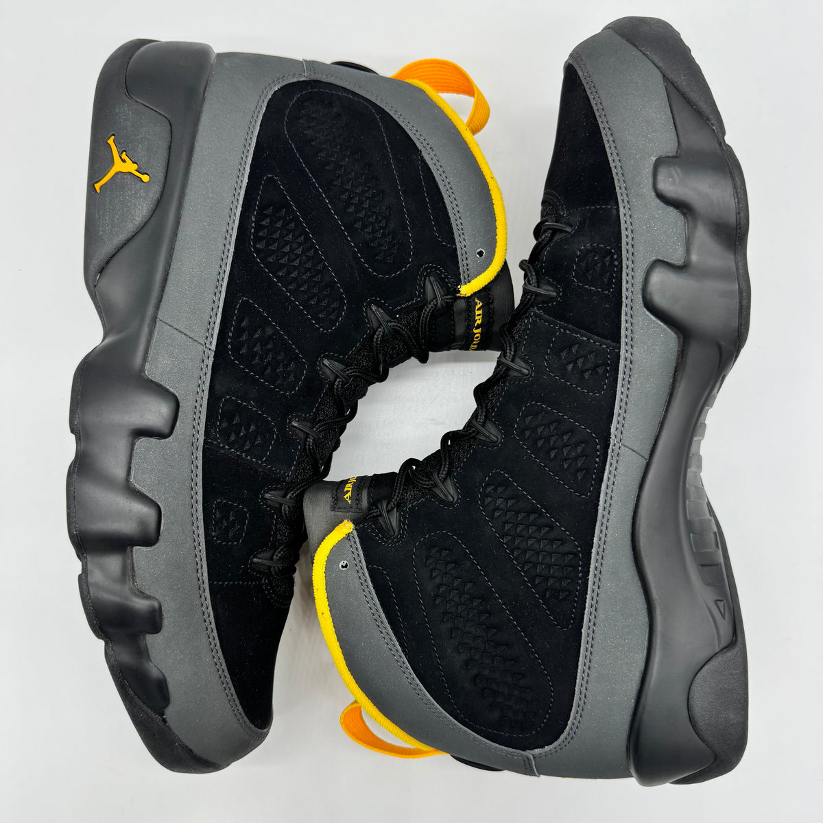 Jordan 9 Dark Charcoal University Gold