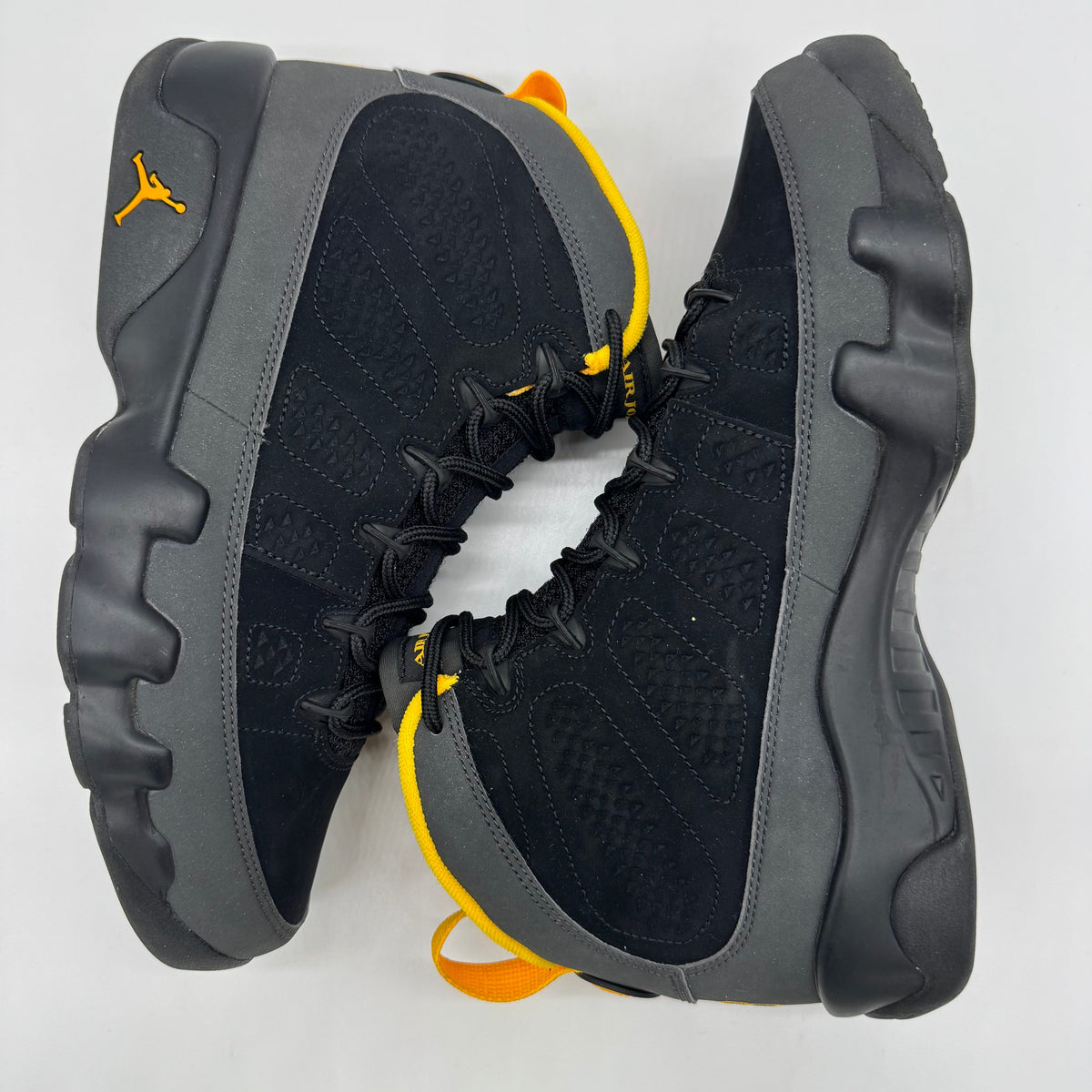 Jordan 9 Dark Charcoal University Gold