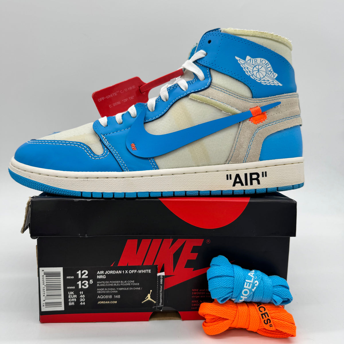 Jordan 1 High Off-White University Blue