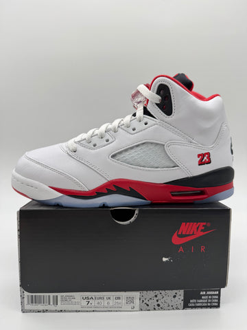 Jordan 5 Fire Red Black Tongue (2025) (GS)