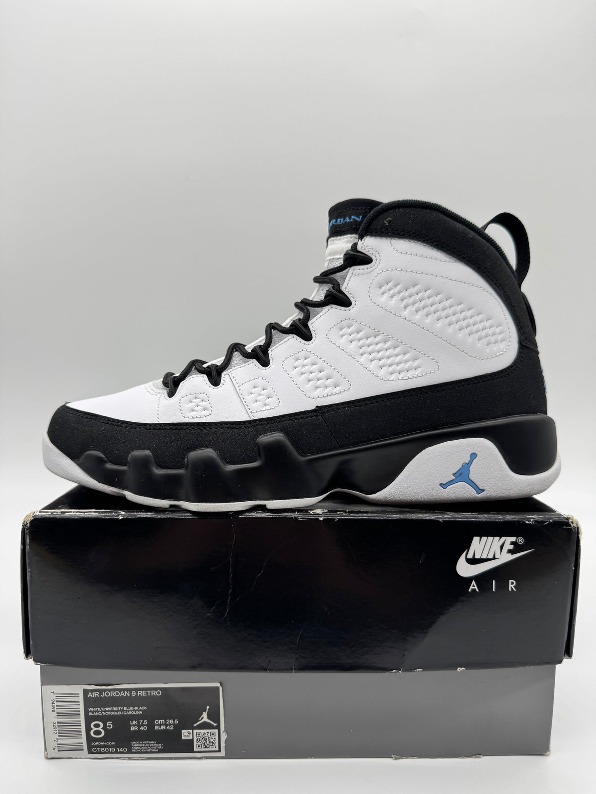 Jordan 9 University Blue
