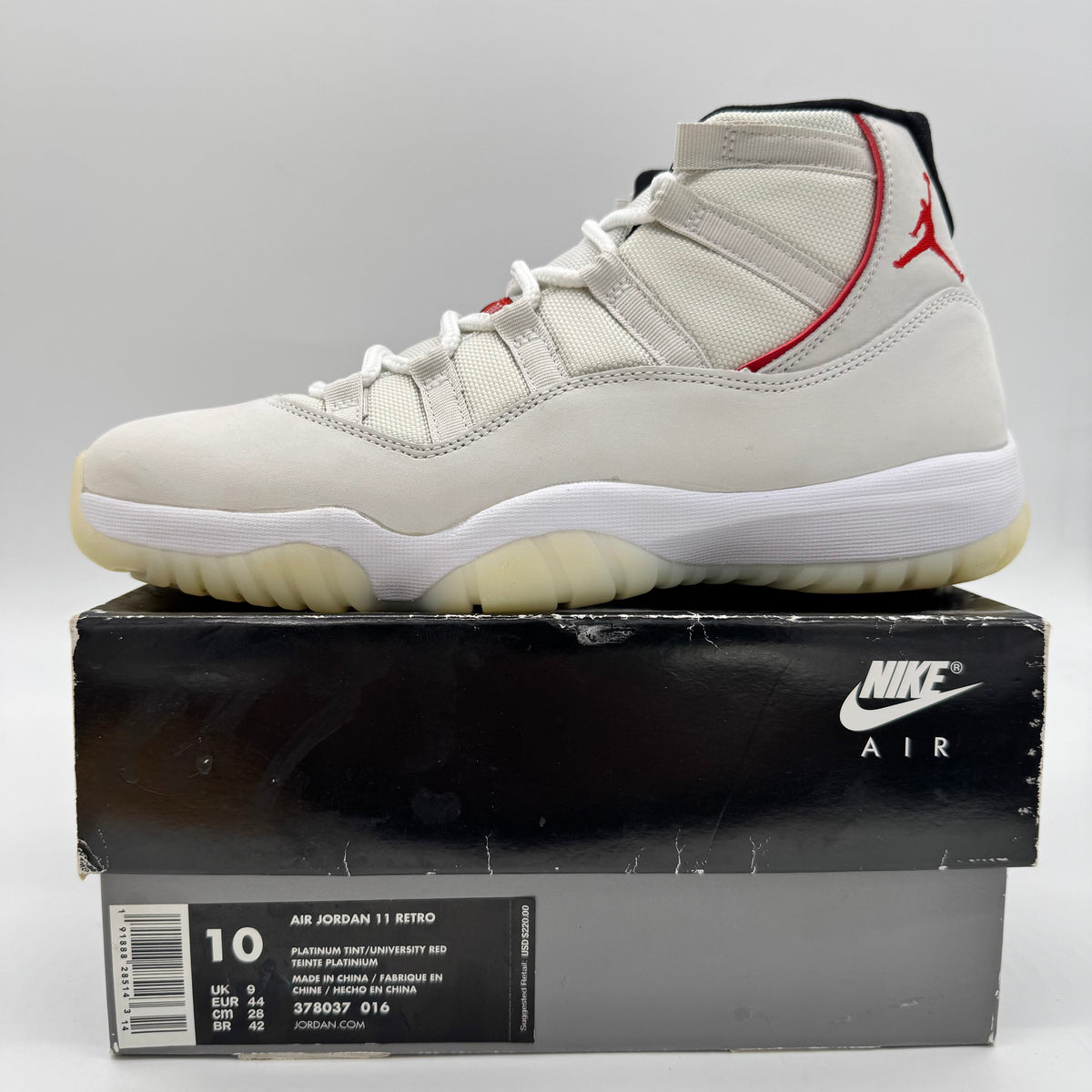 Jordan 11 Platinum Tint