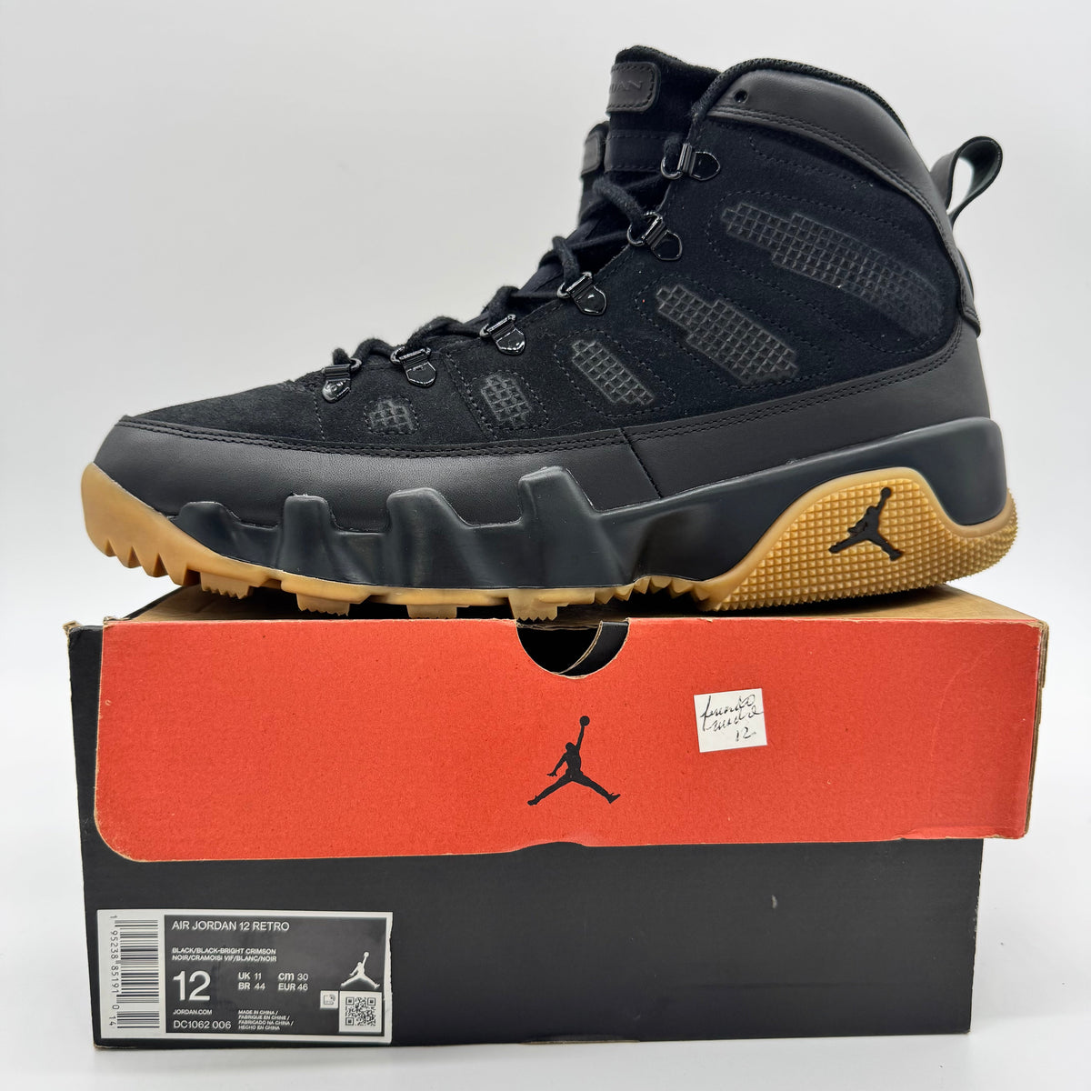 Jordan 9 Boot NRG Black Light Gum