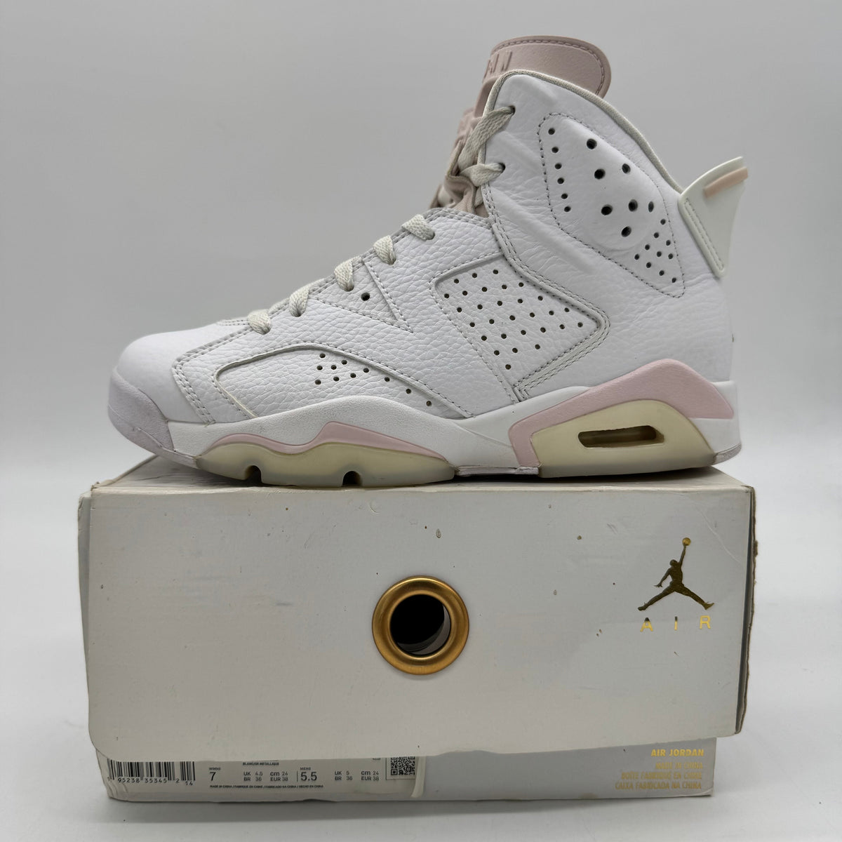 Jordan 6 Gold Hoops