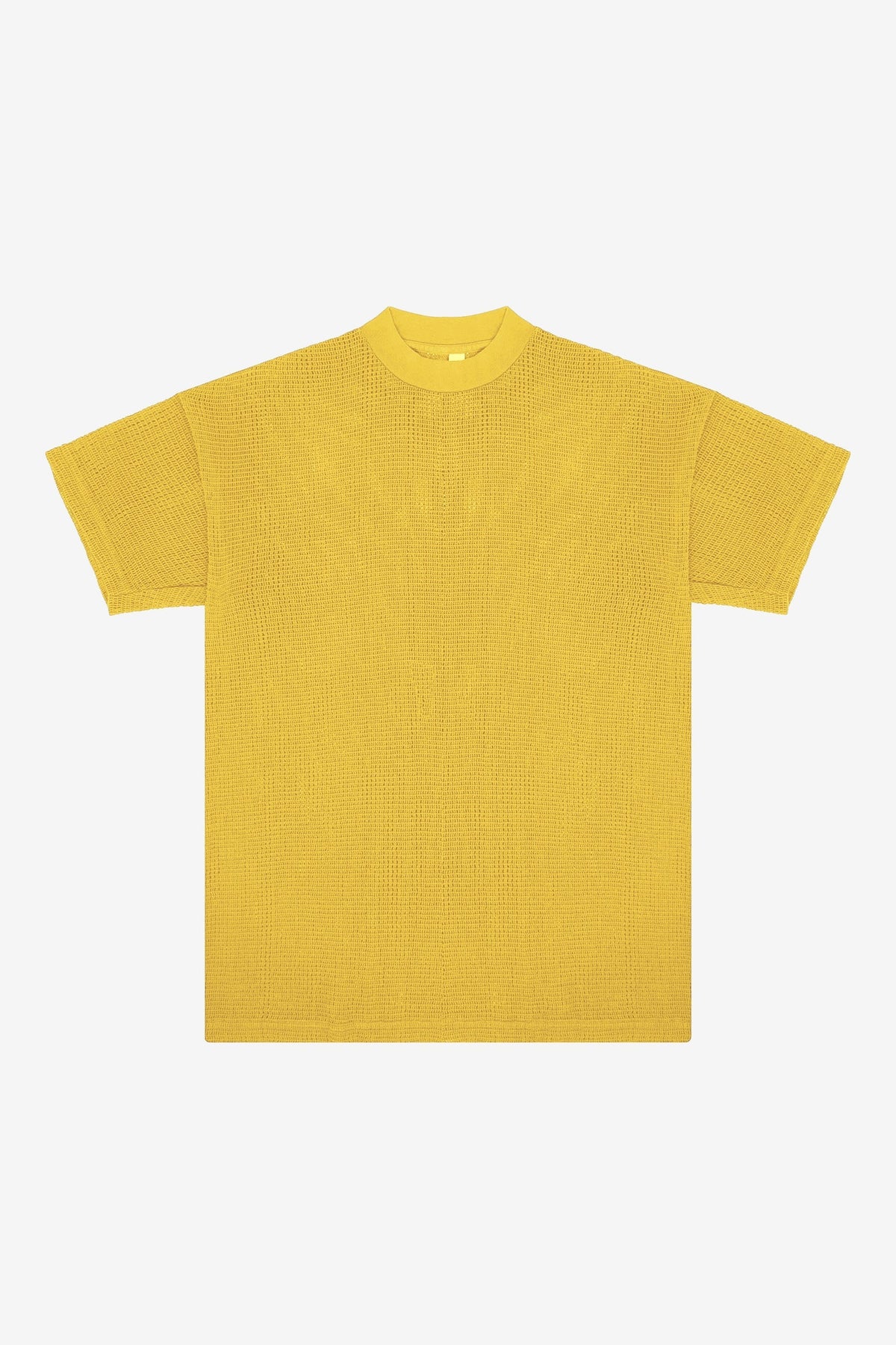 RIN500GD - Cotton Fishnet Mock Neck Big Tee