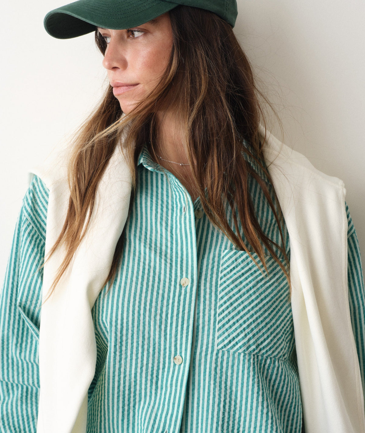 Gracey Oversized Seersucker Shirt