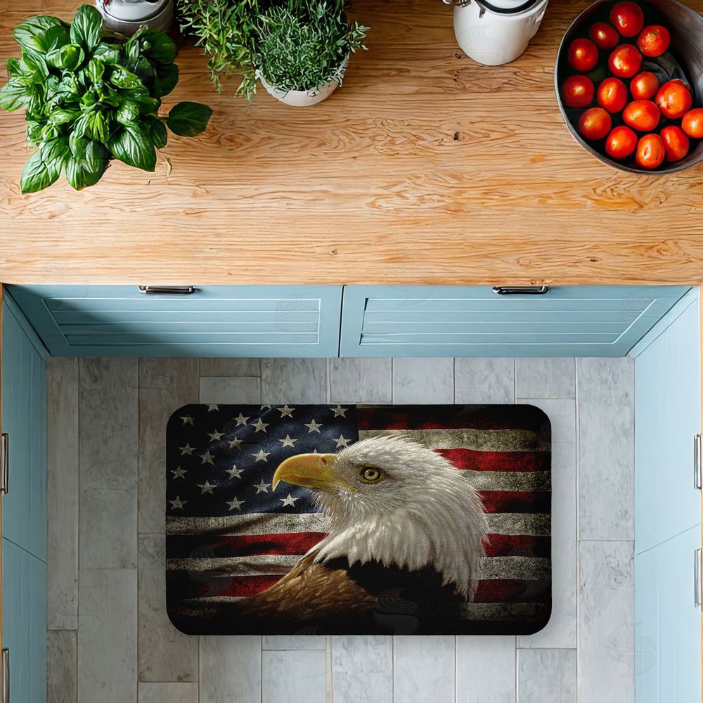 Collin Bogle | Bald Eagle Portrait Anti-Fatigue Mat