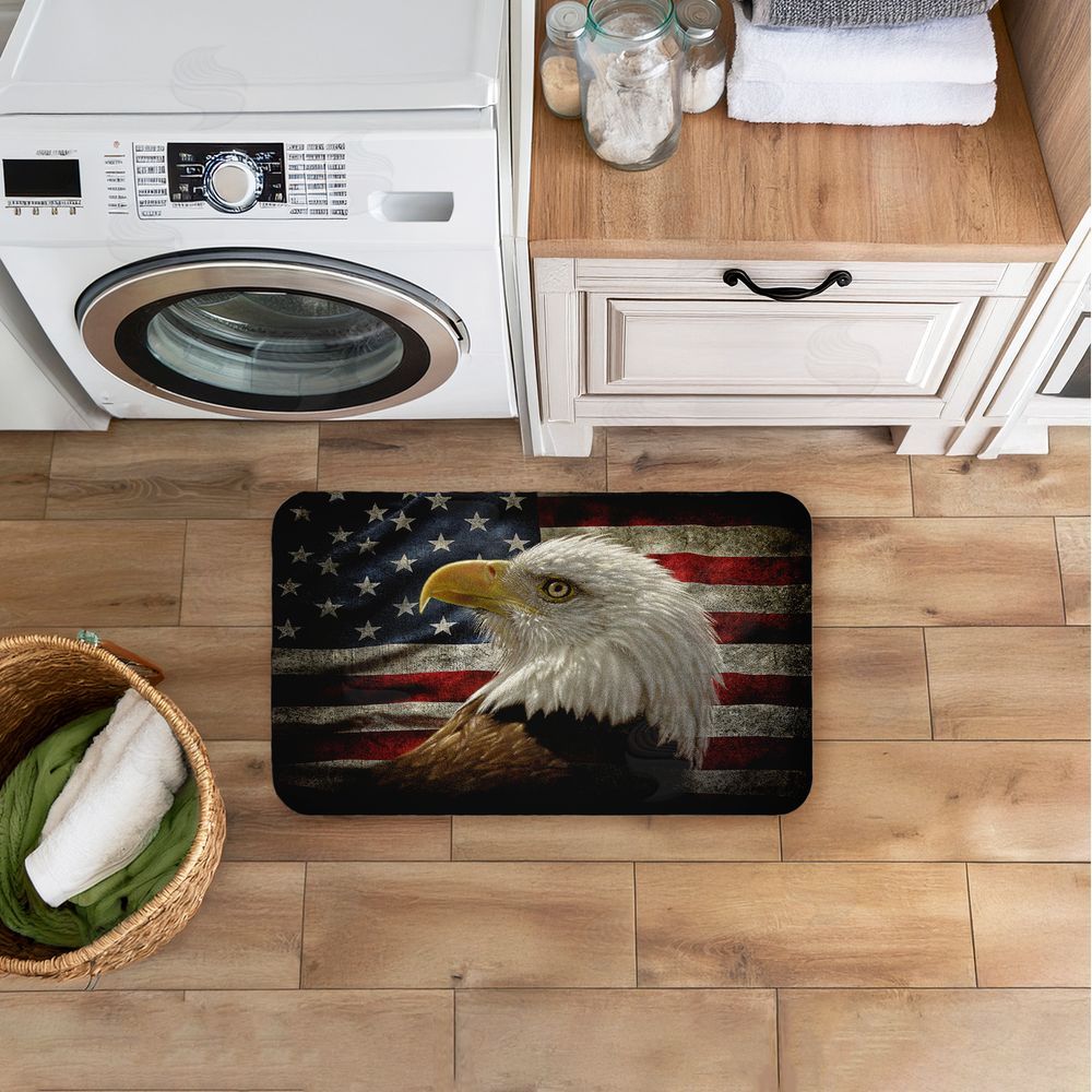 Collin Bogle | Bald Eagle Portrait Anti-Fatigue Mat
